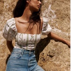 Reformation Linen Top
